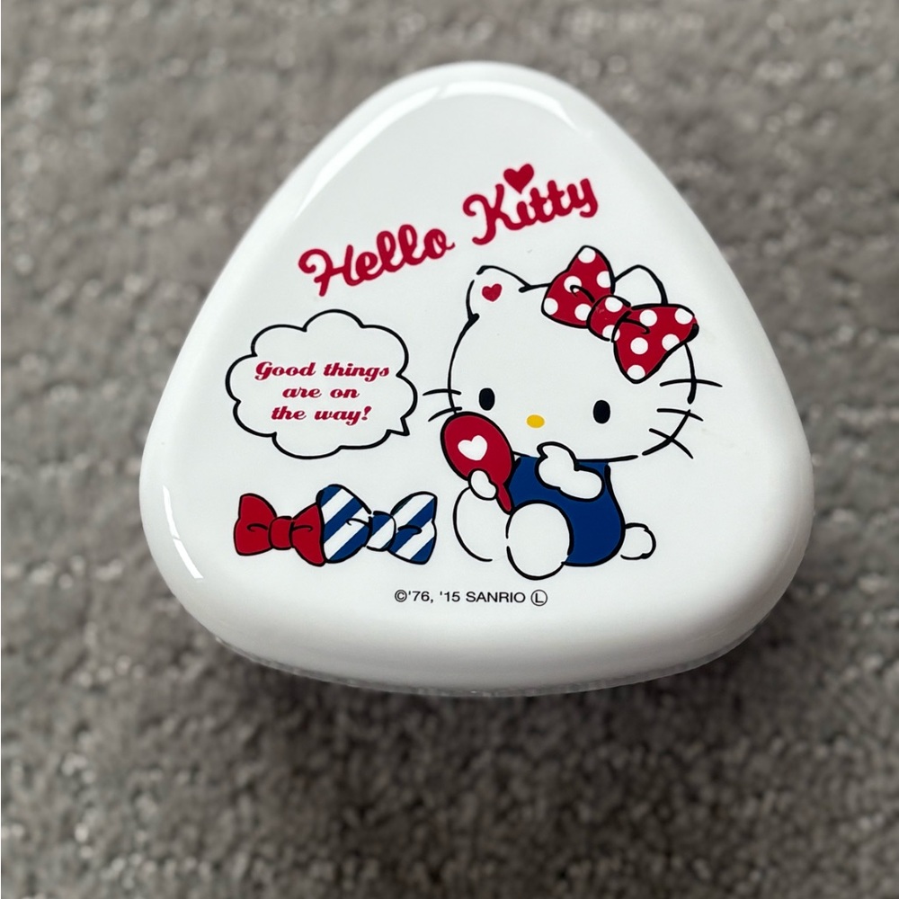 Sanrio Hello Kitty Red and White Onigiri Maker Mold Case Made in Japan